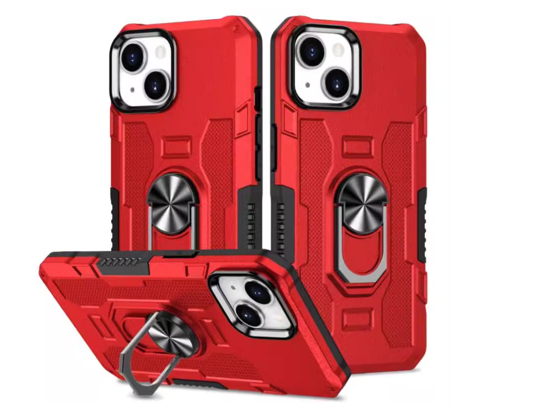 iPhone 15 6.1 King Kong Series Ring Holder Case