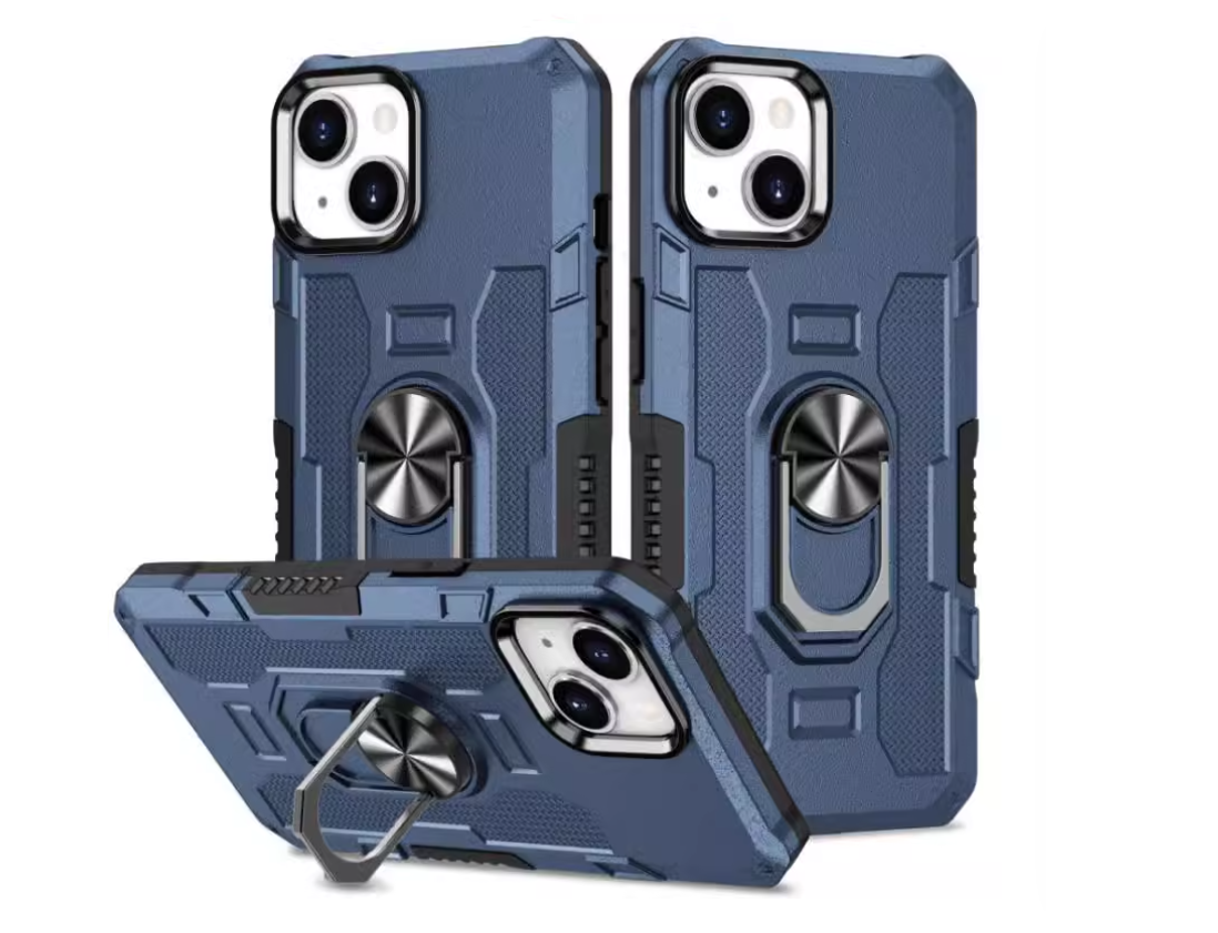iPhone 15 6.1 King Kong Series Ring Holder Case