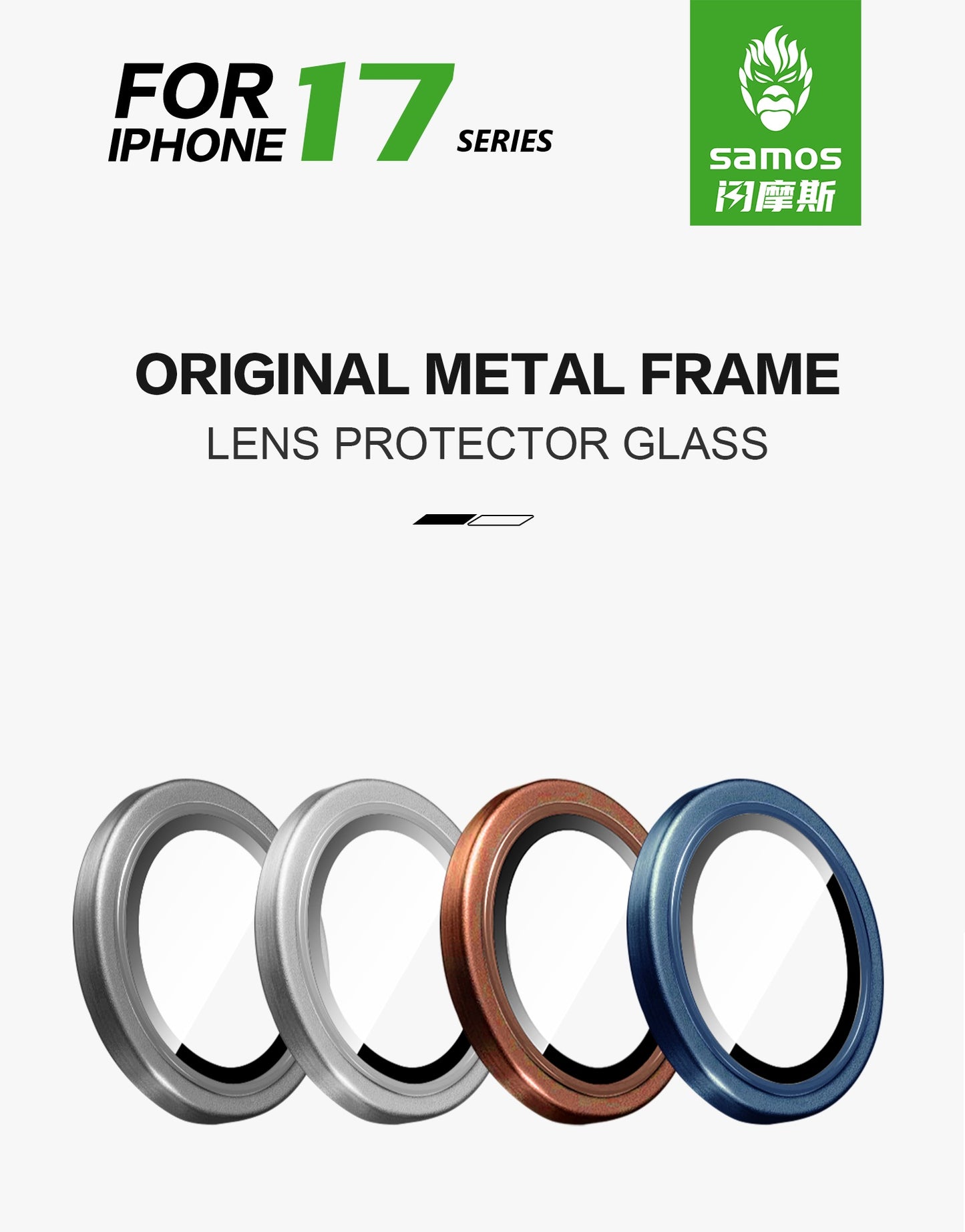 iPhone 17 6.3 SAMOS Eagle-Eye Camera 2 Lens Protector