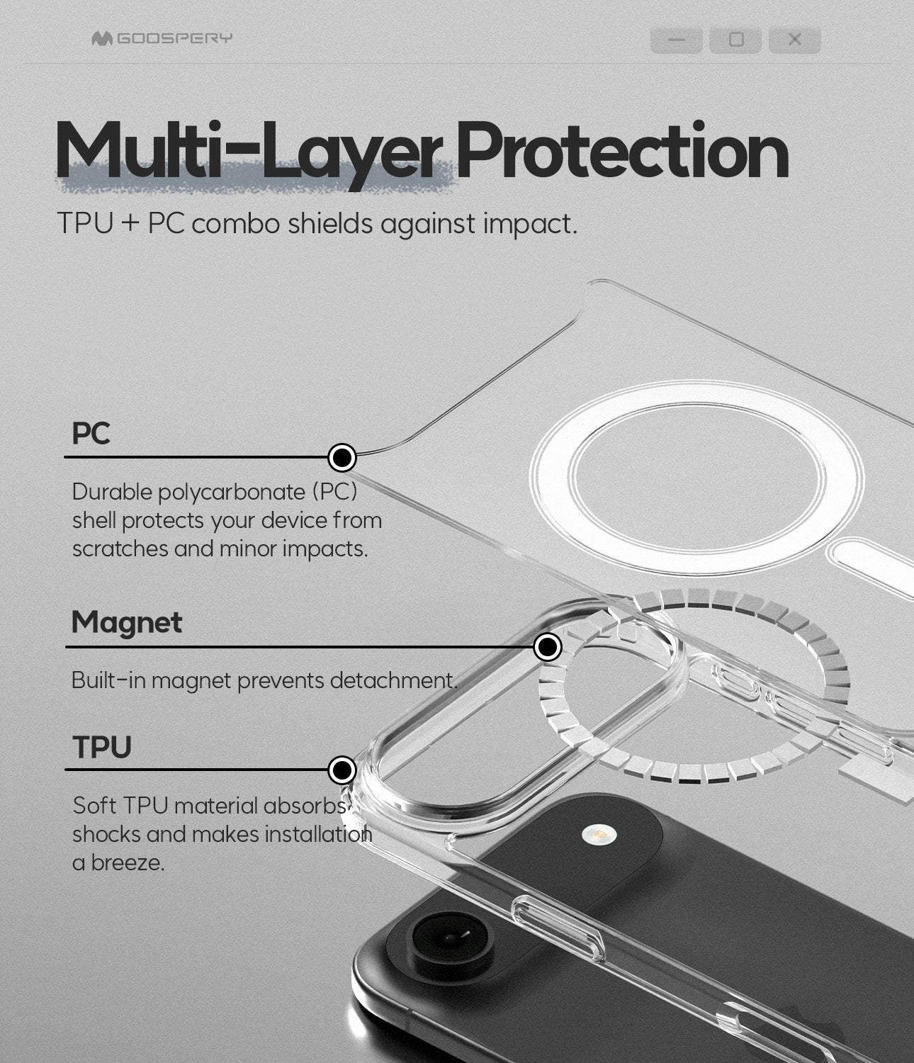 iPhone 11 6.1 Mercury Magsafe Jelhard Case
