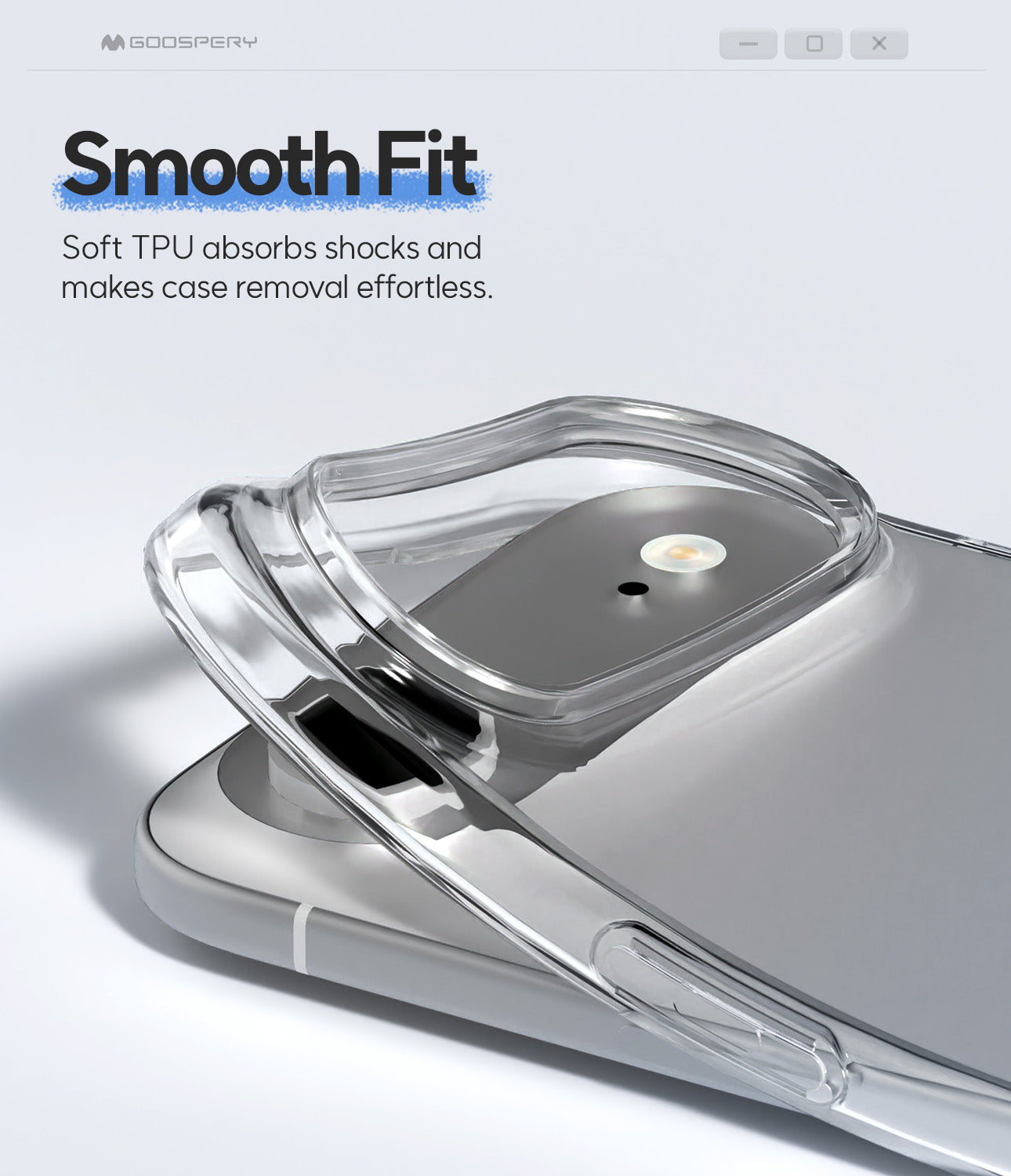 iPhone 17 6.3 Mercury Clear Jelly Case