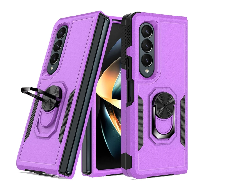 SAM F9360 Galaxy Z Fold4 5G Hybrid Armor Case with Ring Holder