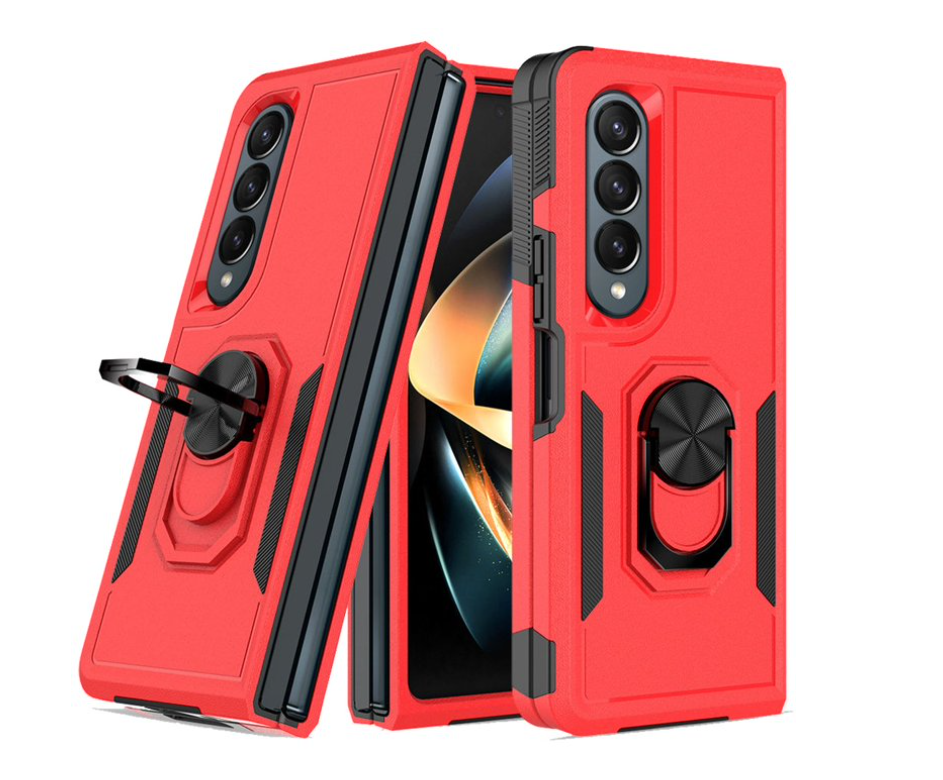 SAM F9360 Galaxy Z Fold4 5G Hybrid Armor Case with Ring Holder