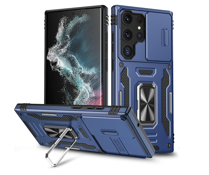 SAM S911 Galaxy S23 Protective Ring Holder Back Camera Protection Case