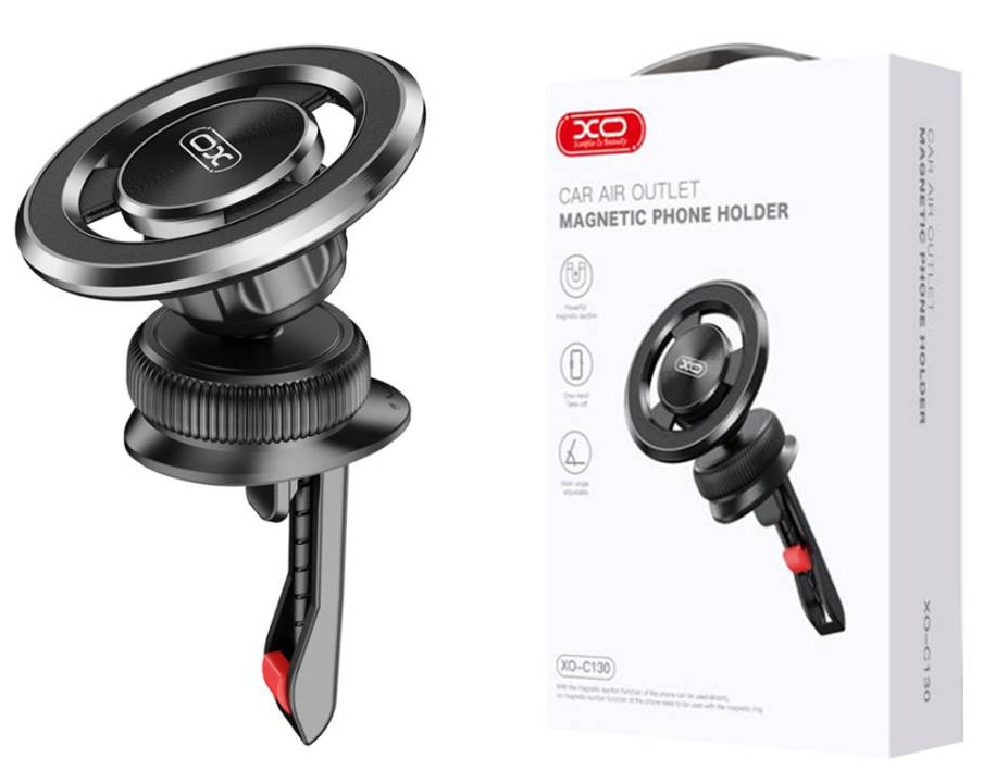 XO C130 iPhone Dedicated Magnetic 360 Rotating Air Vent Metal Bracket