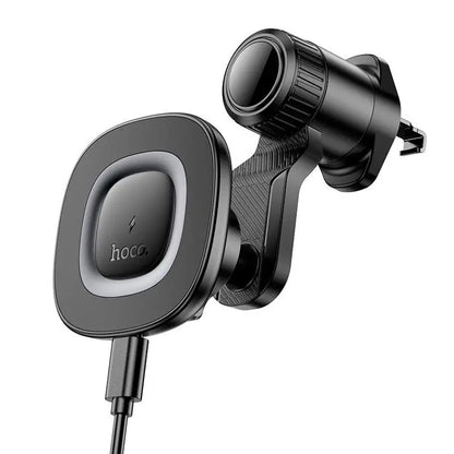 HOCO HW30 Crown Magnetic Wireless Charging Air Vent Car Holder