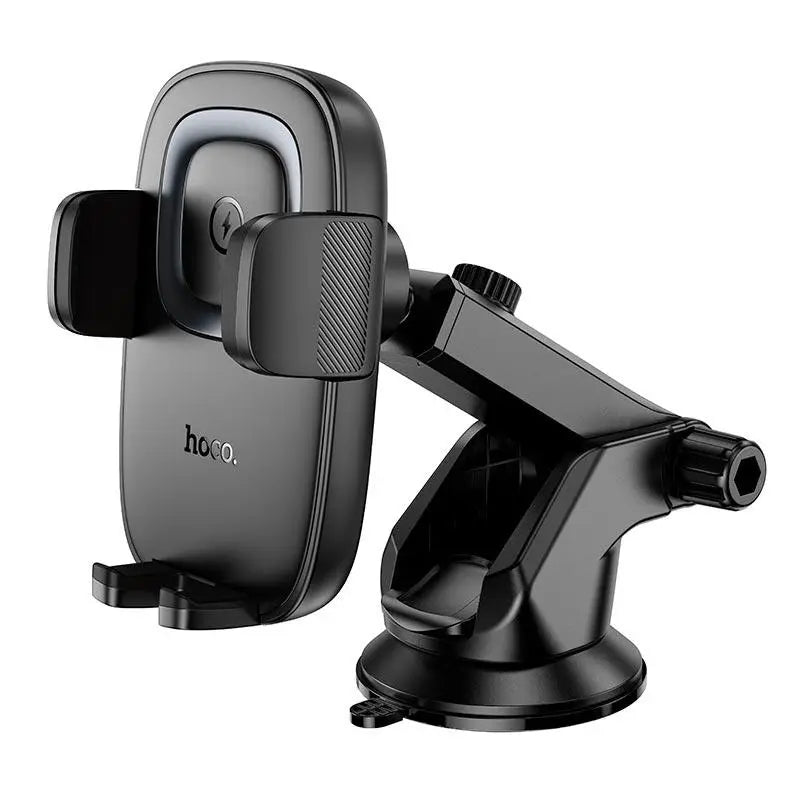 HOCO HW32 Crown Push Type Wireless Charging Center Console Car Holder