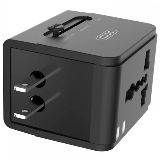 XO WL01 Dual USB-A Universal Travel Adapter (Overseas Use Only)