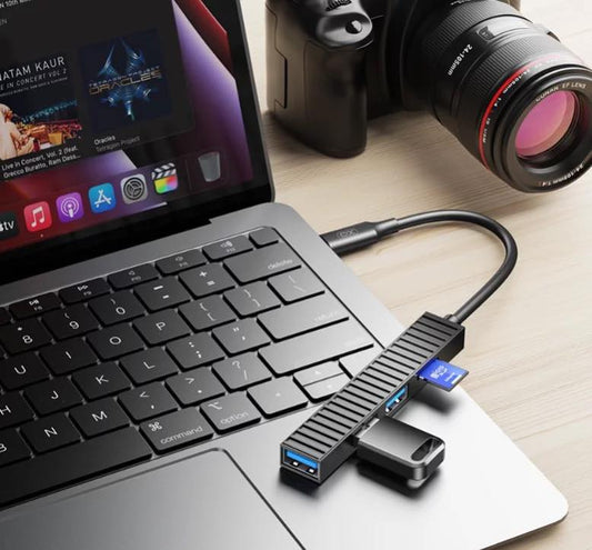 XO 3-Port HUB Docking Station & TF Slot