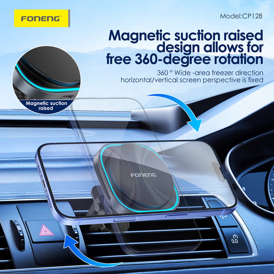 FONENG CP128 Magnetic Wireless Charging Car Holder 15W