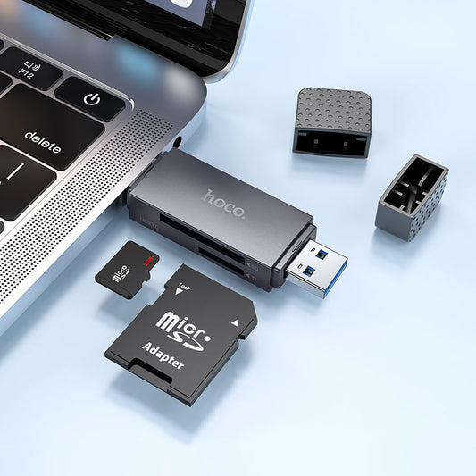 HOCO HB45 Spirit 2 in 1 USB-A/Type-C 5Gbps Up to 2TB SD 3.0 Card Reader