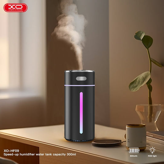 XO HF09 Cool Atmosphere Night Light Car/Desktop Multi Purpose Humidifying Spray