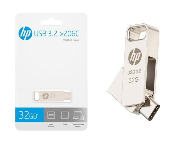 32GB HP x206C OTG USB-C 3.2 Flash Drive