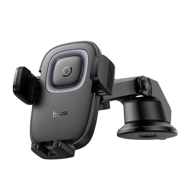 HOCO HW32 Crown Push Type Wireless Charging Center Console Car Holder