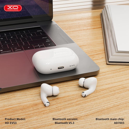XO EV53 5th Gen ANC Noise Canceling TWS Wireless Bluetooth Earphones