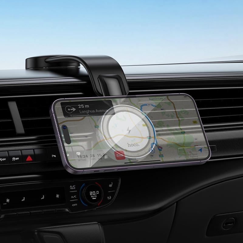 HOCO HW29 Toterm Ring Magnetic Wireless Charging Center Console Car Holder