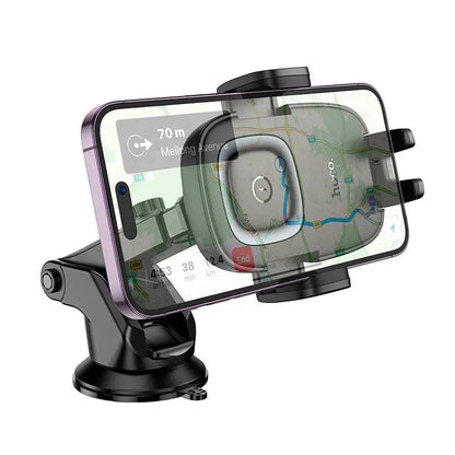 HOCO HW32 Crown Push Type Wireless Charging Center Console Car Holder