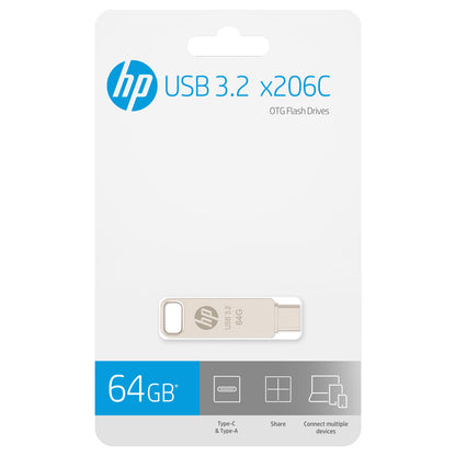 32GB HP x206C OTG USB-C 3.2 Flash Drive