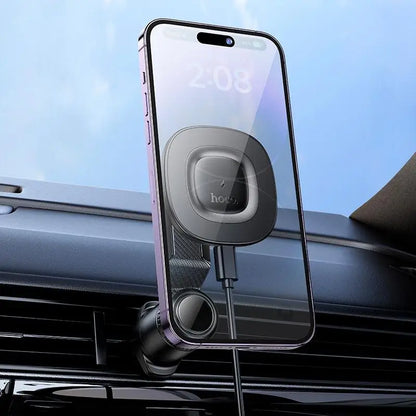 HOCO HW30 Crown Magnetic Wireless Charging Air Vent Car Holder