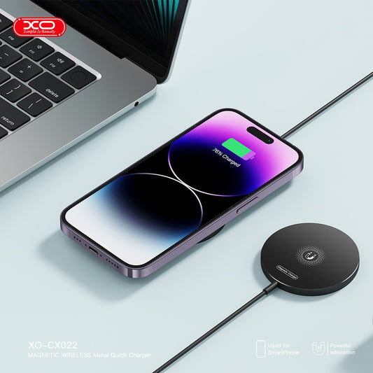 XO CX022 iPhone Magnetic Metal 15W Wireless Charging Cable 1.2M