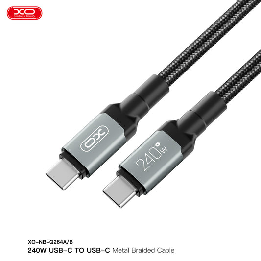 XO NB-Q264B Type-C to Type-C 240W High Power Cable