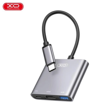 XO HUB011 3 in 1 Type-C Multifunctional Docking Station