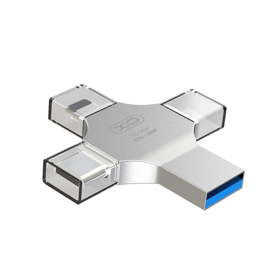 XO DK04 256GB USB2.0 4 in 1 Lighting Flash Drive Disk