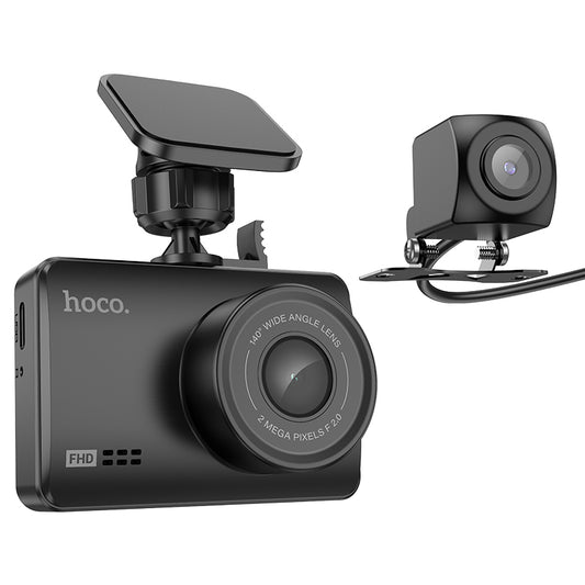 HOCO DV3 Driving Recorder 1080P@30fps with Display (Dual Channel)
