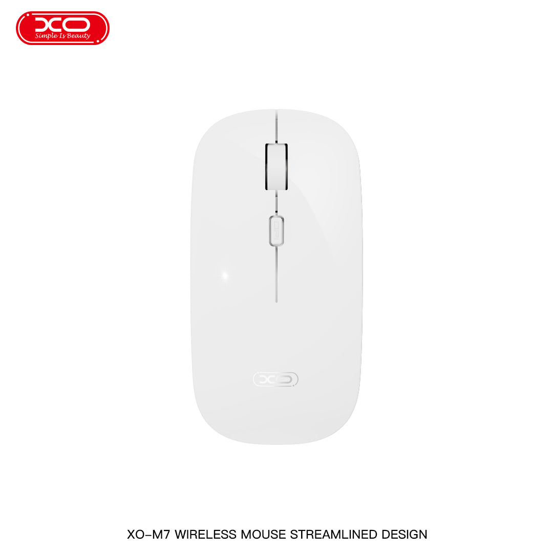 XO M7 Stylish Glossy Cordless Mouse (use AAA batteries)