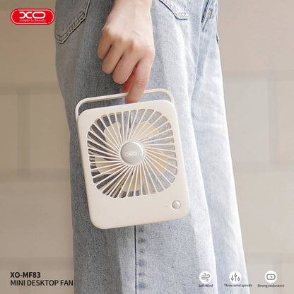 XO MF83 Thin Desktop Folding/Hangable Fan 2000mAh