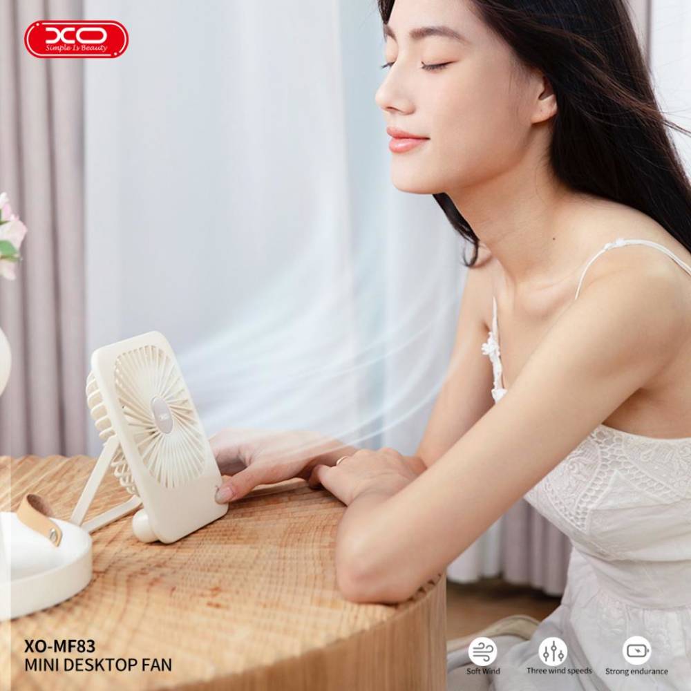 XO MF83 Thin Desktop Folding/Hangable Fan 2000mAh