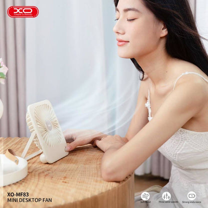 XO MF83 Thin Desktop Folding/Hangable Fan 2000mAh