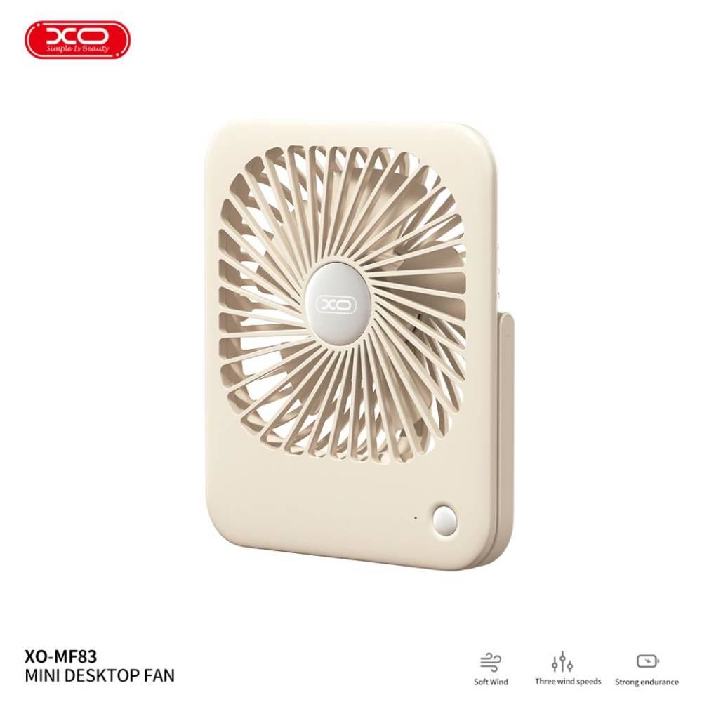 XO MF83 Thin Desktop Folding/Hangable Fan 2000mAh