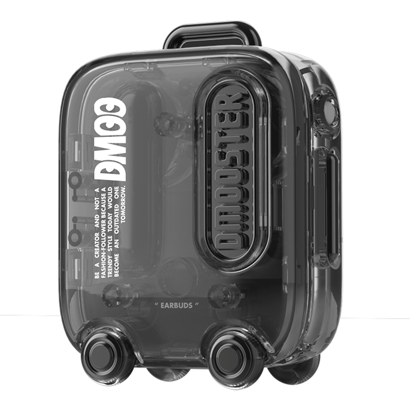 DMOOSTER D03 Transparent Suitcase TWS Wireless Earphones