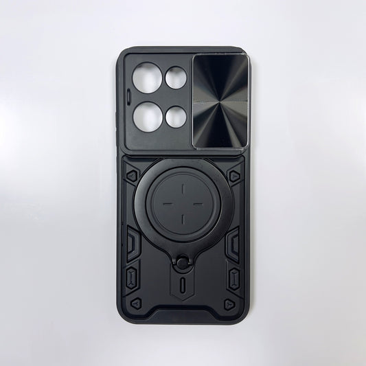 OPPO Reno13 5G Armor Shockproof Slide Camera Cover Ring Holder Case