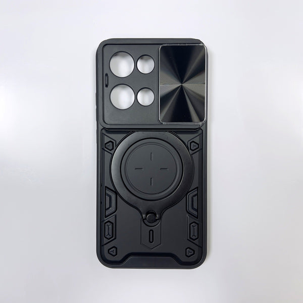 OPPO Reno13 5G Armor Shockproof Slide Camera Cover Ring Holder Case