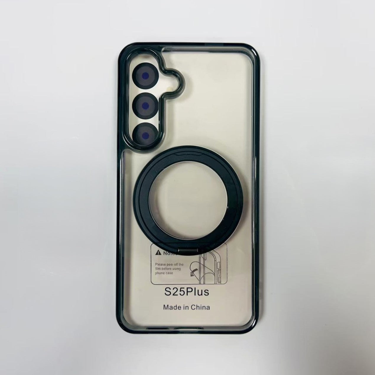 Samsung S936 Galaxy S25 Plus Acrylic with 360 Rotation Magsafe Ring Holder Case