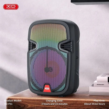 XO F51 Colored Jade Outdoor RGB Bluetooth Speaker