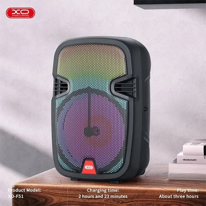 XO F51 Colored Jade Outdoor RGB Bluetooth Speaker