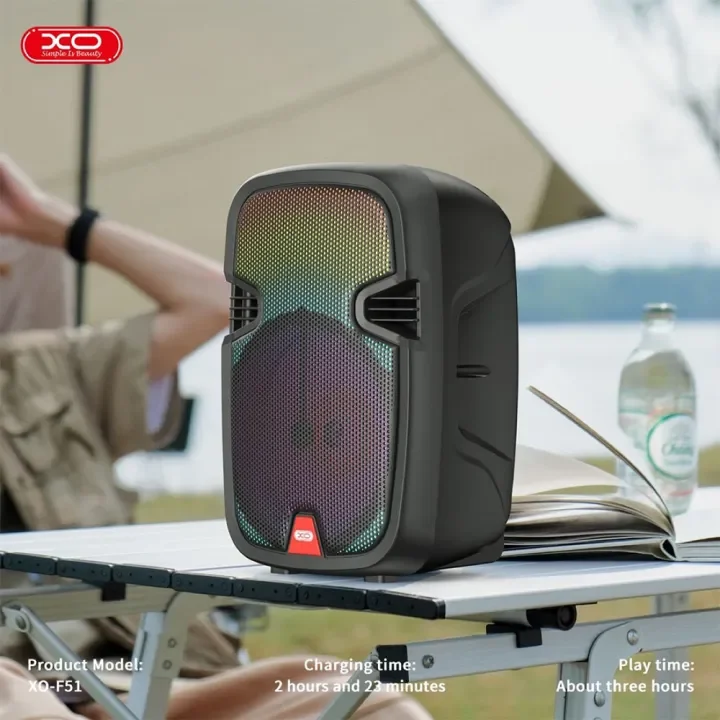 XO F51 Colored Jade Outdoor RGB Bluetooth Speaker