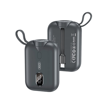 XO PR260 Digital Display Watch Wireless Charger Power Bank 20W with Type-C Cable 10000mAh