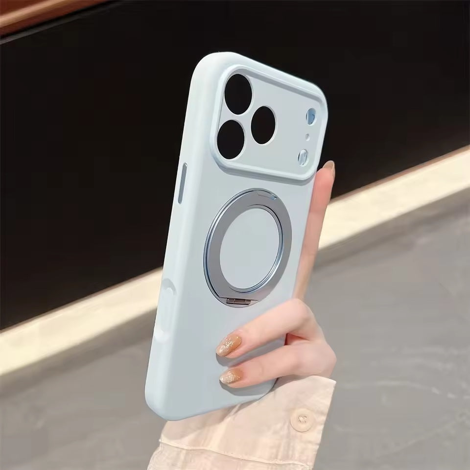 iPhone 17 6.3 Liquid Silicone Camera Bracket with Magnetic Case
