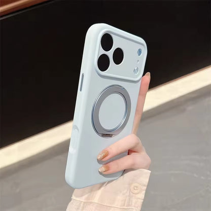 iPhone 17 6.3 Liquid Silicone Camera Bracket with Magnetic Case