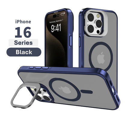 iPhone 16 Pro 6.3 Frosted Matte Magsafe Case with Stash Stand