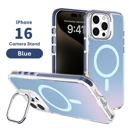 iPhone 16 Pro 6.3 Iridescent Matte Magsafe Case with Stash Stand