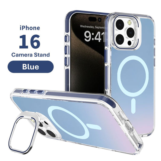 iPhone 16 Pro 6.3 Iridescent Matte Magsafe Case with Stash Stand