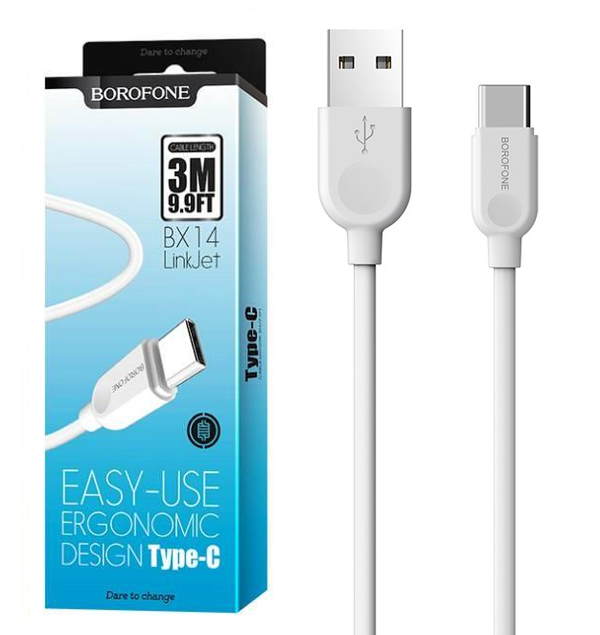 Borofone BX14 LinkJet Type-C USB Cable 3M