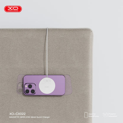 XO CX022 iPhone Magnetic Metal 15W Wireless Charging Cable 1.2M