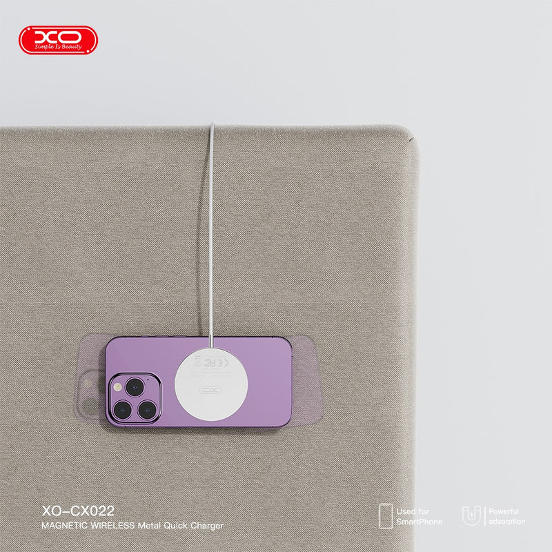 XO CX022 iPhone Magnetic Metal 15W Wireless Charging Cable 1.2M
