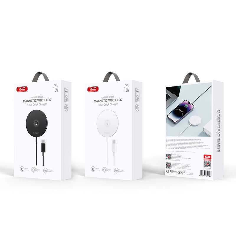 XO CX022 iPhone Magnetic Metal 15W Wireless Charging Cable 1.2M